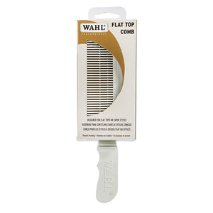 WAHL FLAT TOP COMB - WHITE