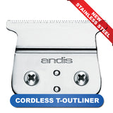 ANDIS CORDLESS T-OUTLINER STAINLESS STEEL BLADE #04570