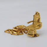 BX BARBER CHAIR NECKLACE W/ CHAIN - 18K GOLD PLATED