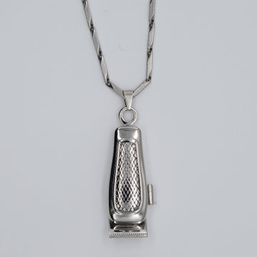 Accessories | Gold Plated Iced Barber Shop Pendant Zirconia Cristal And Accessories | Gold Plated Iced Barber Shop Pendant Zirconia Cristal And