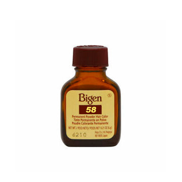 BIGEN PERMANENT POWDER HAIR COLOR #58 DARKEST BROWN – True Barber