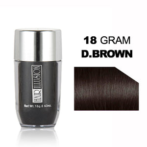HAIR ILLUSION HUMAN HAIR FIBER DARK BROWN 18G