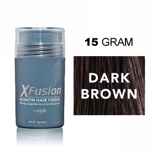 XFUSION KERATIN HAIR FIBER DARK BROWN 15G.