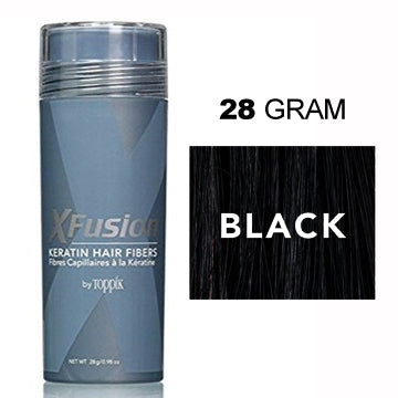XFUSION KERATIN HAIR FIBER BLACK 28G.